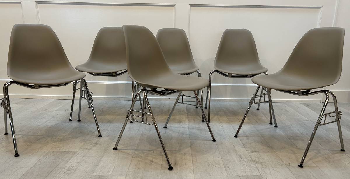 Eames Gray Stacking Chairs