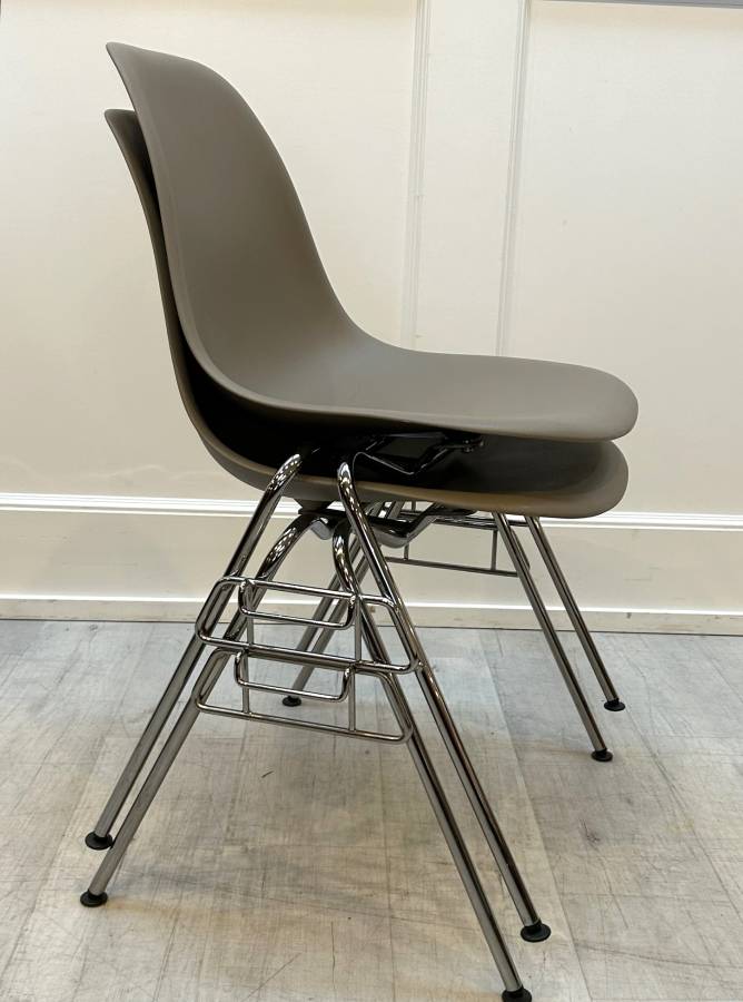 Eames Gray Stacking Chairs