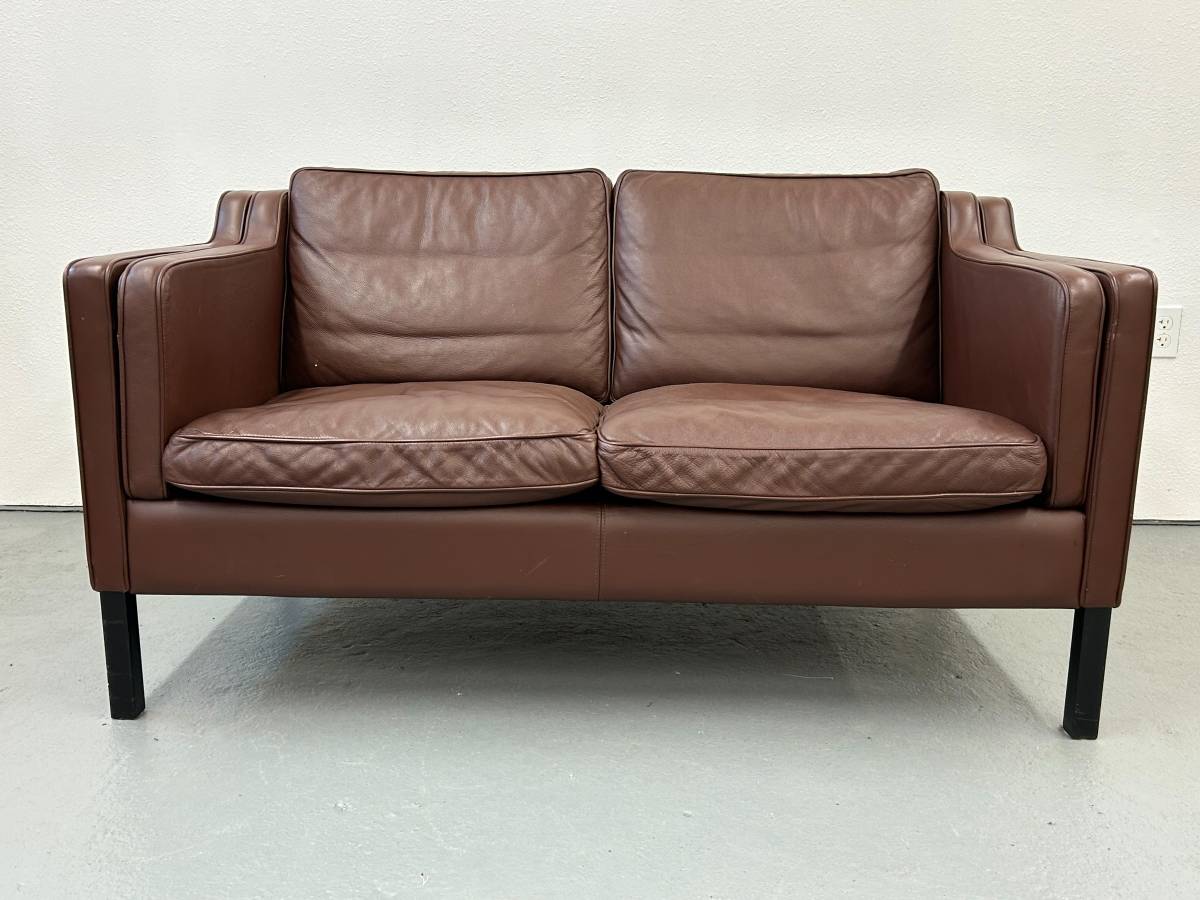 Leather Loveseat by Stouby