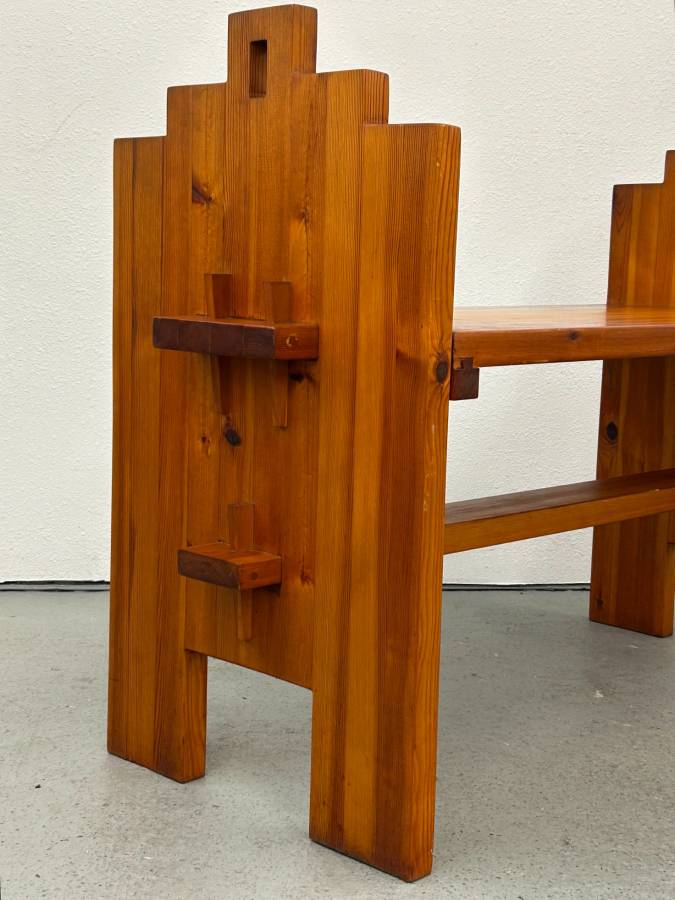 Vintage Swedish Pine Bench