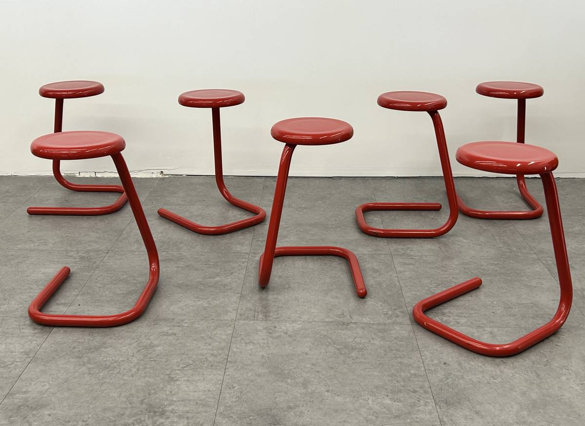 Red Paperclip Stool – Seattle Furniture Company