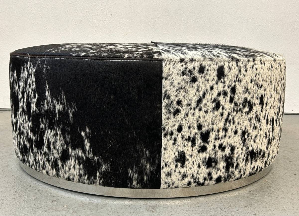 Cowhide Ottoman