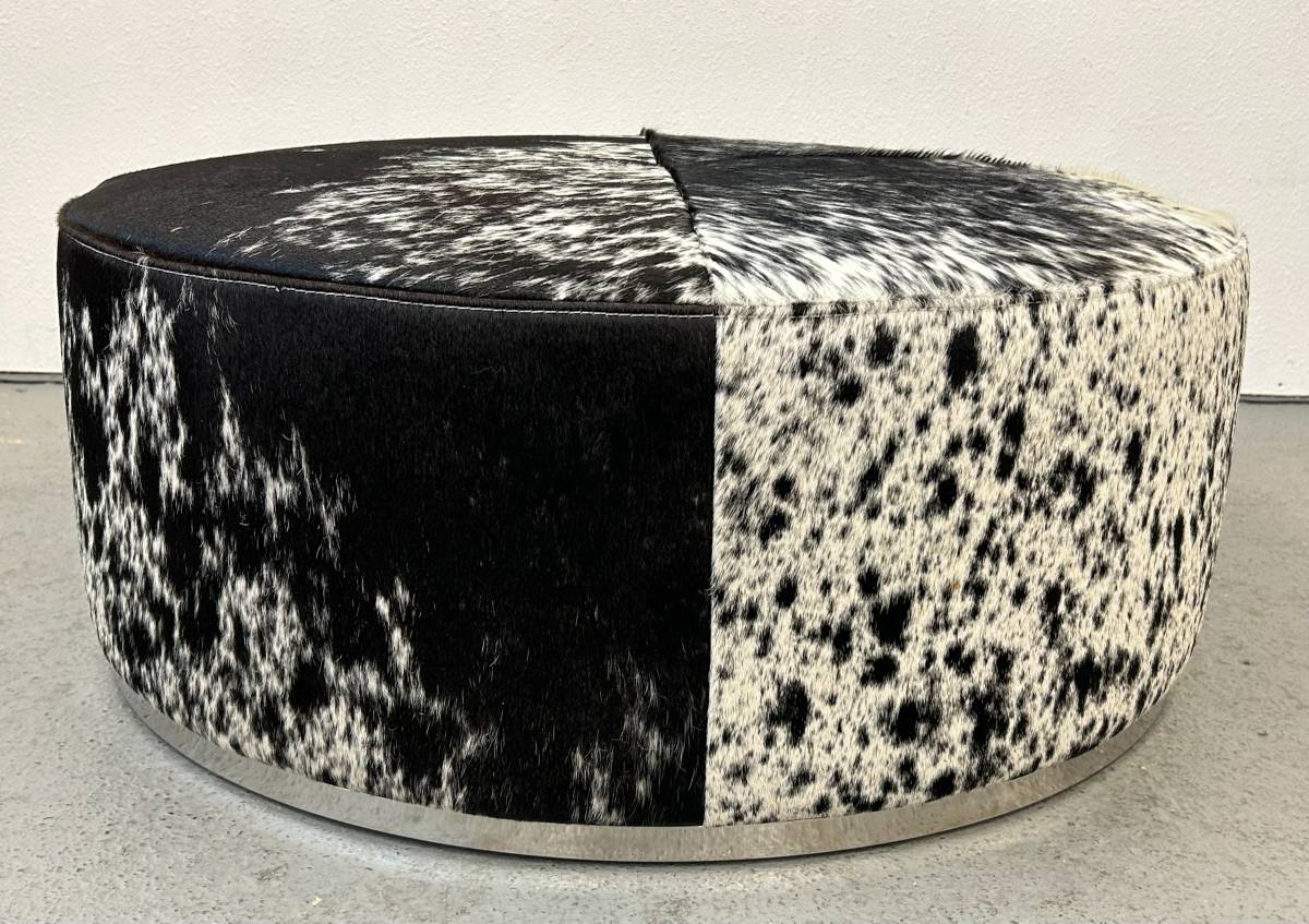 Cowhide Ottoman