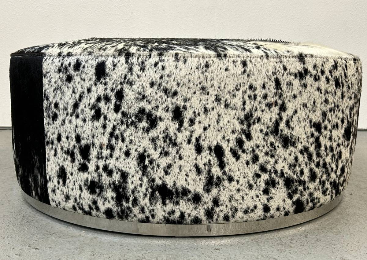 Cowhide Ottoman