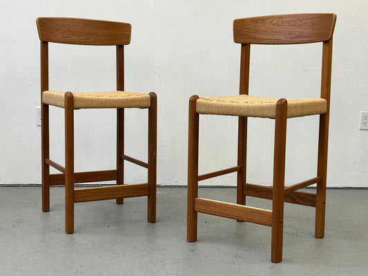 Danish Style Teak Counter Stools