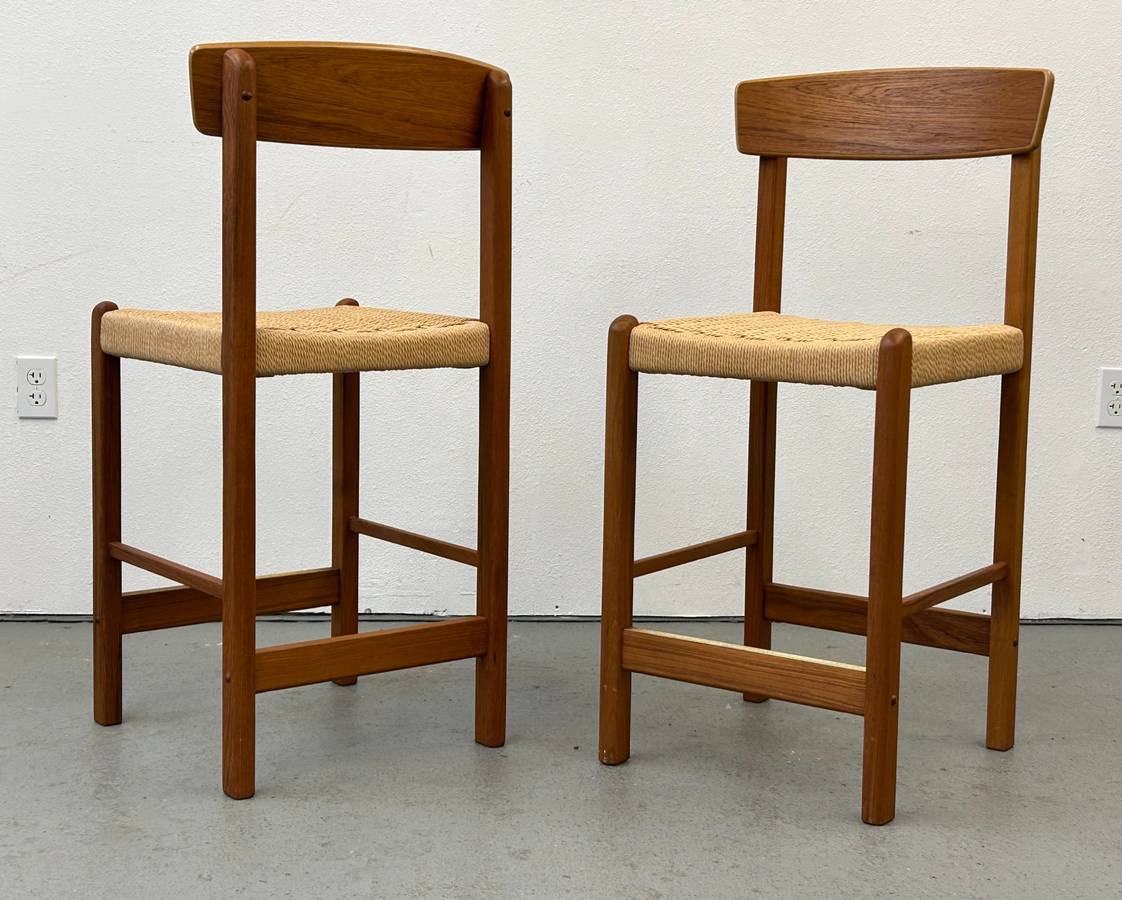 Danish Style Teak Counter Stools