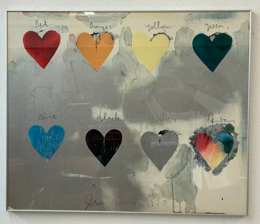Jim Dine Hearts Lithograph