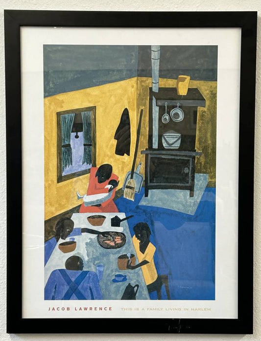Jacob Lawrence "Family Living in Harlem"