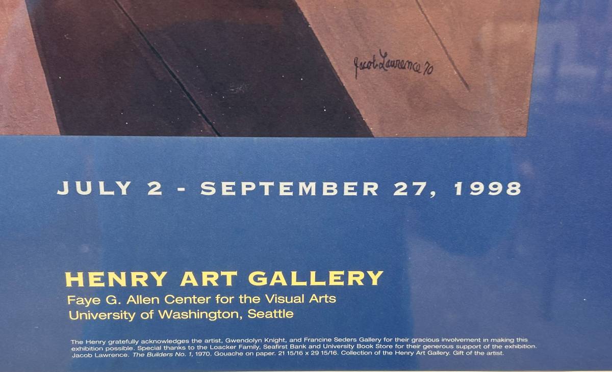 Jacob Lawrence Henry Art Gallery Poster