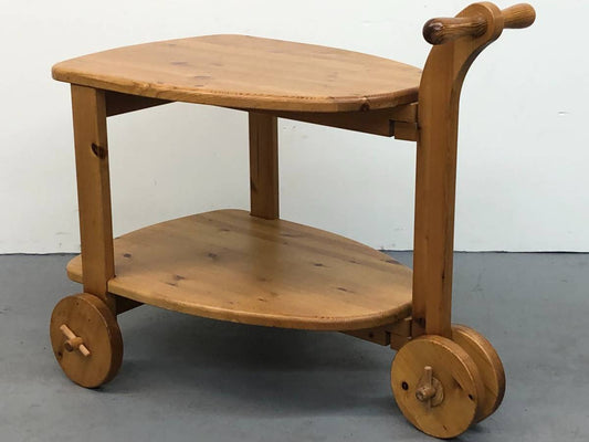 Swedish Pine Bar Cart