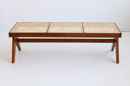 Pierre Jeanneret Style Bench