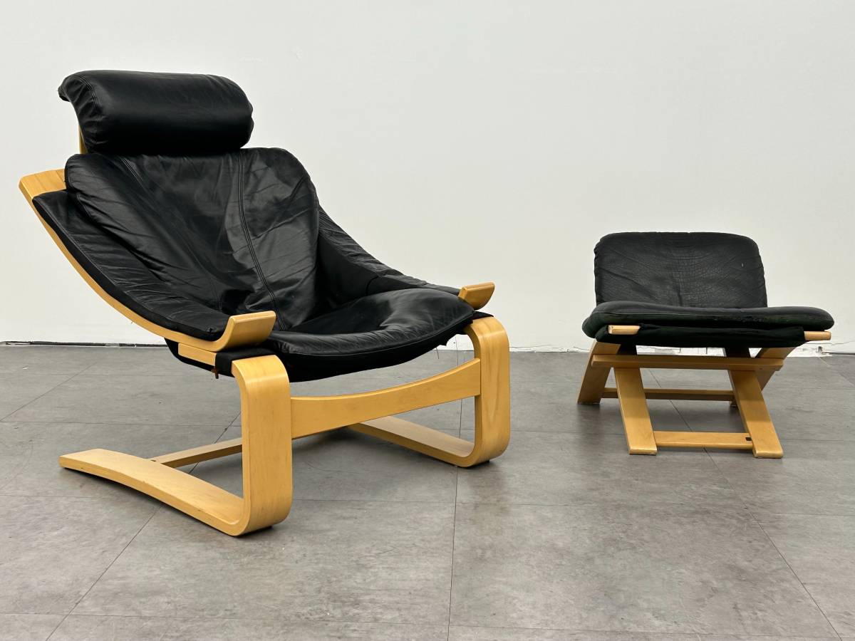 Kroken Lounge Chair and Ottoman