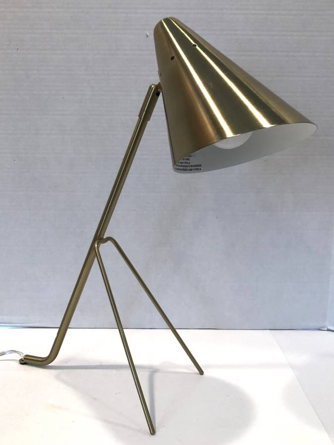 Brass Cone Table Lamp