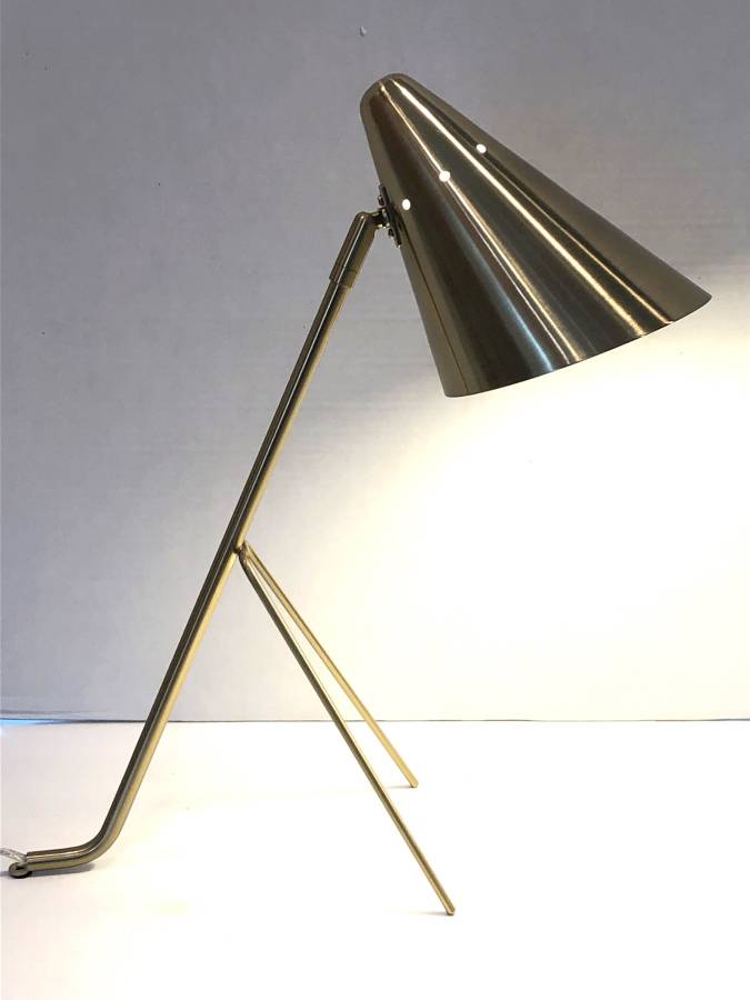 Brass Cone Table Lamp