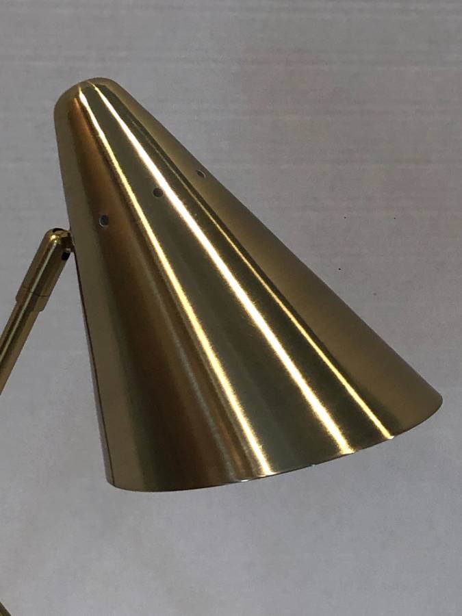 Brass Cone Table Lamp