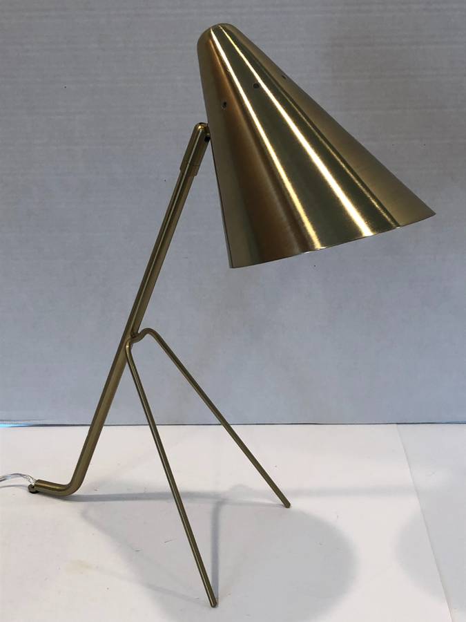 Brass Cone Table Lamp