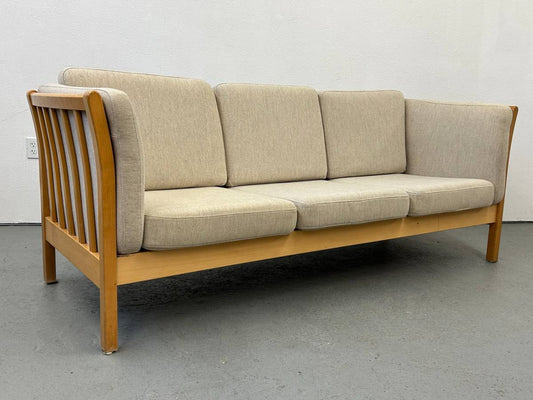 Danish Wood Frame Couch