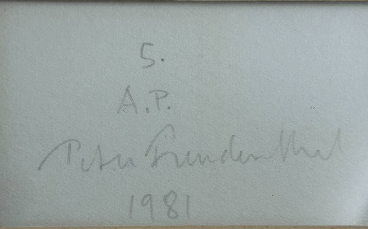 Peter Freudenthal Abstract Lithograph