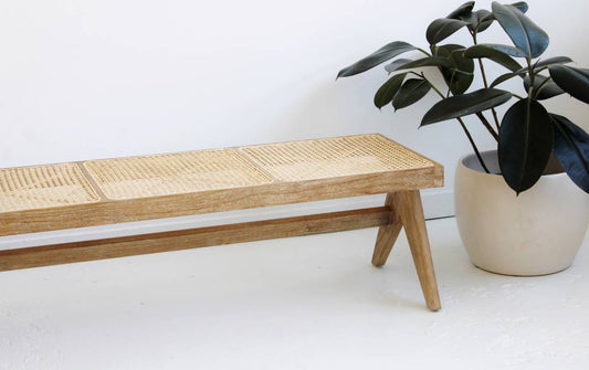 Cane Top Bench