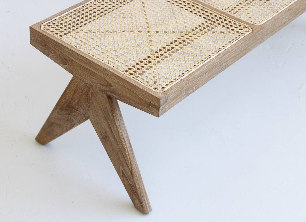 Cane Top Bench