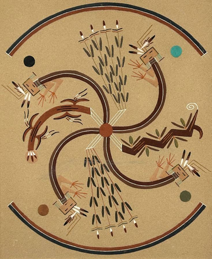 Harry Begay Navajo Sand Art