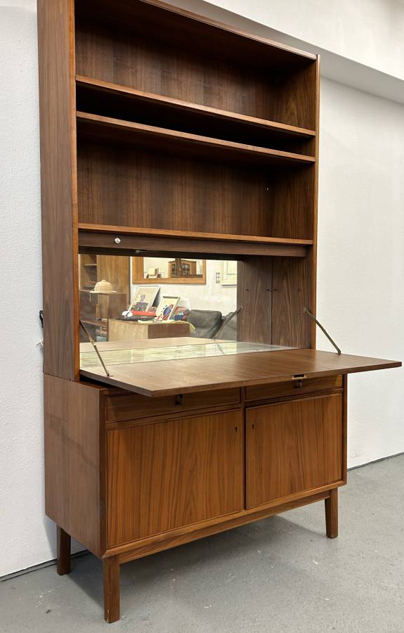 Scandinavian China Cabinet with Desk