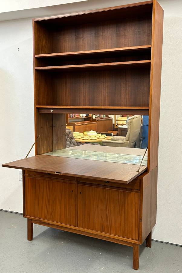 Scandinavian China Cabinet with Desk