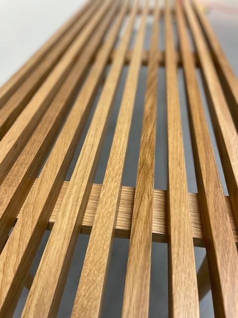 Oak Slat Bench