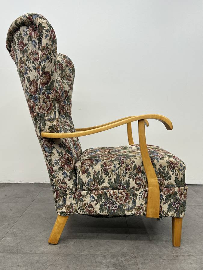 Swedish Wingback Arm Chair