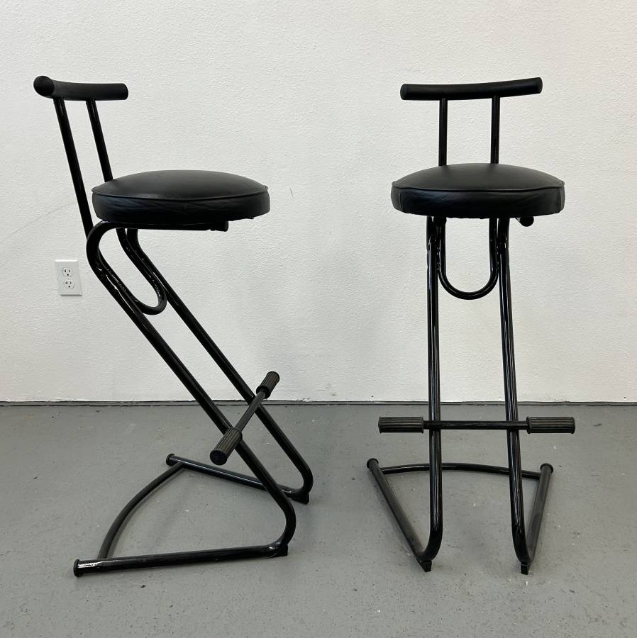 Post Modern Memphis Style Barstools (Set of 2)