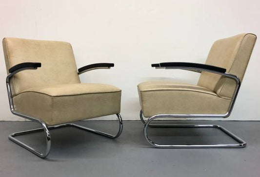 Kem Weber Streamline Style Chairs Art Deco Lounge Chair