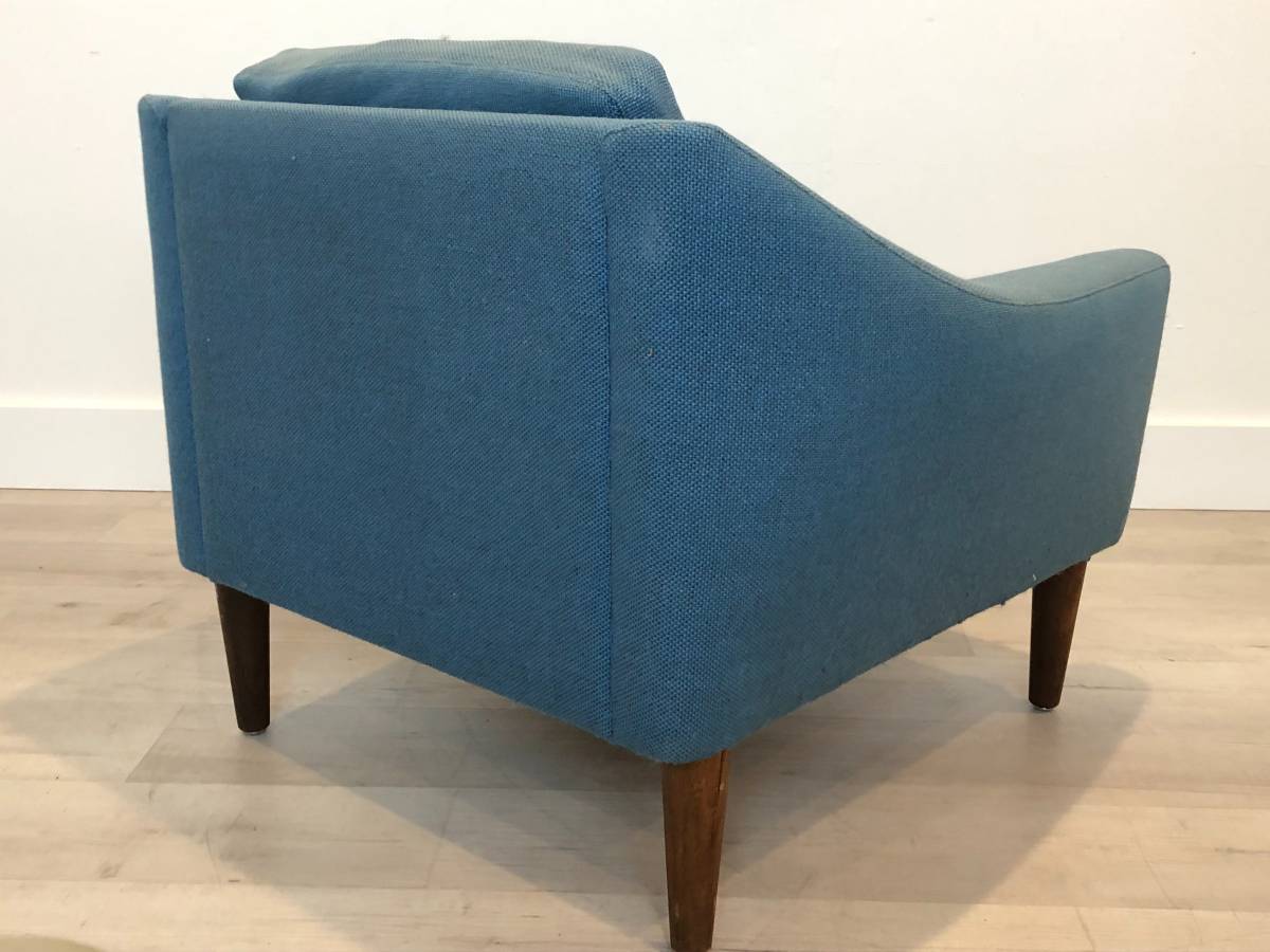 Blue Lounge Chair by Folke Ohlsson for DUX