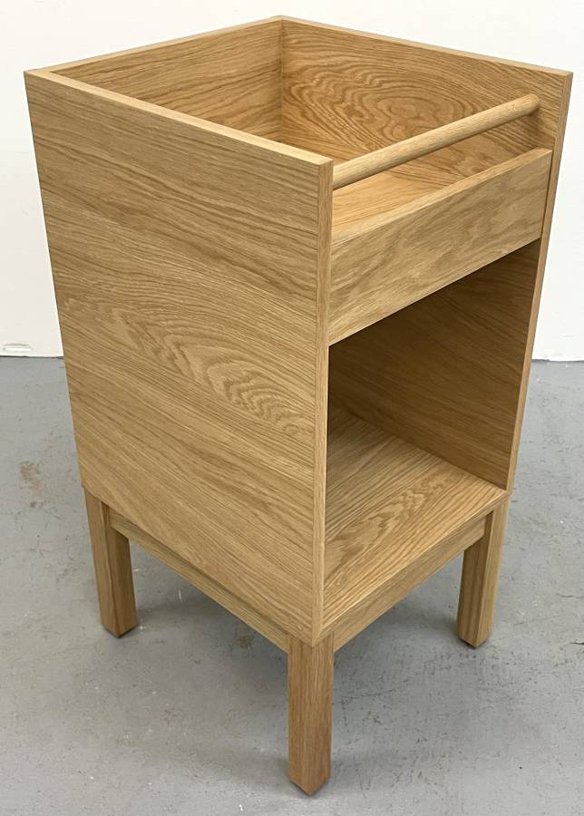 Oak Records Storage Stand