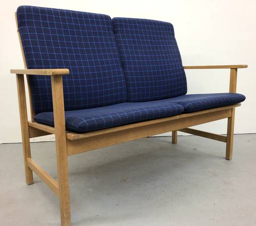Danish Modern Loveseat Sofa Couch by Borge Mogensen for Fredericia