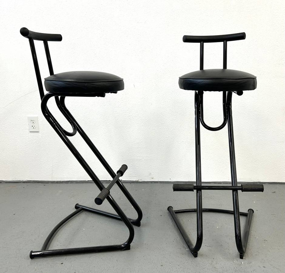 Post Modern Memphis Style Barstools (Set of 2)