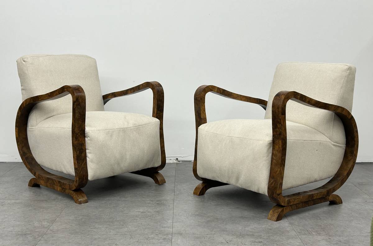 Art Deco Style Scandinavian Lounge Chair