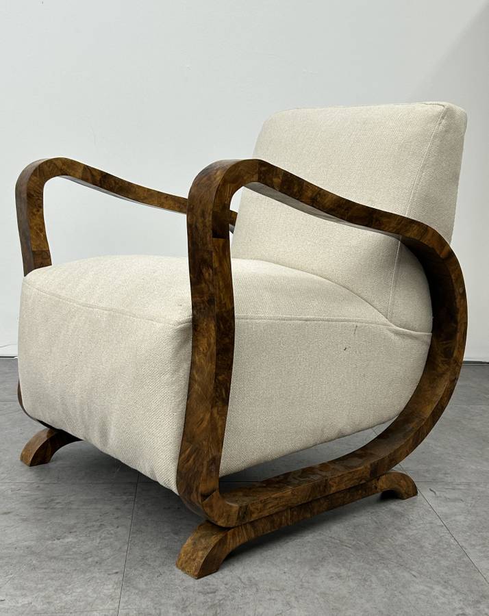 Art Deco Style Scandinavian Lounge Chair