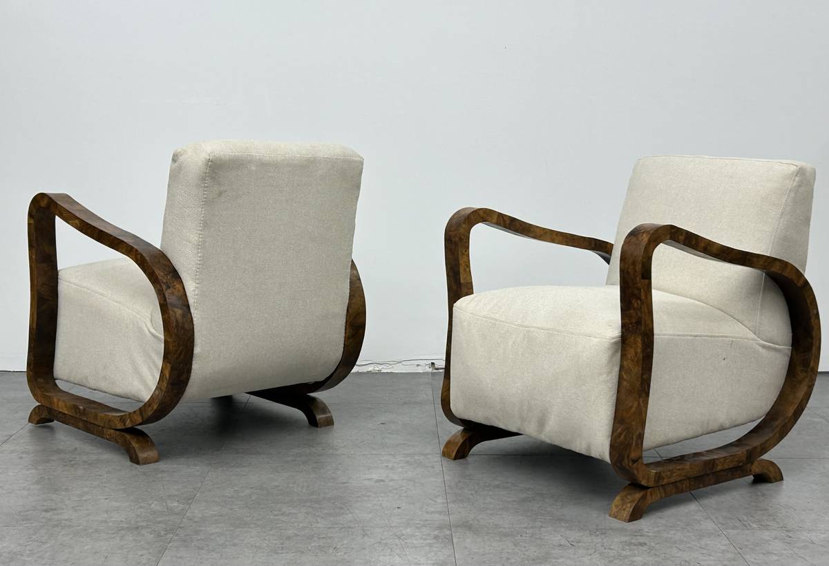 Art Deco Style Scandinavian Lounge Chair