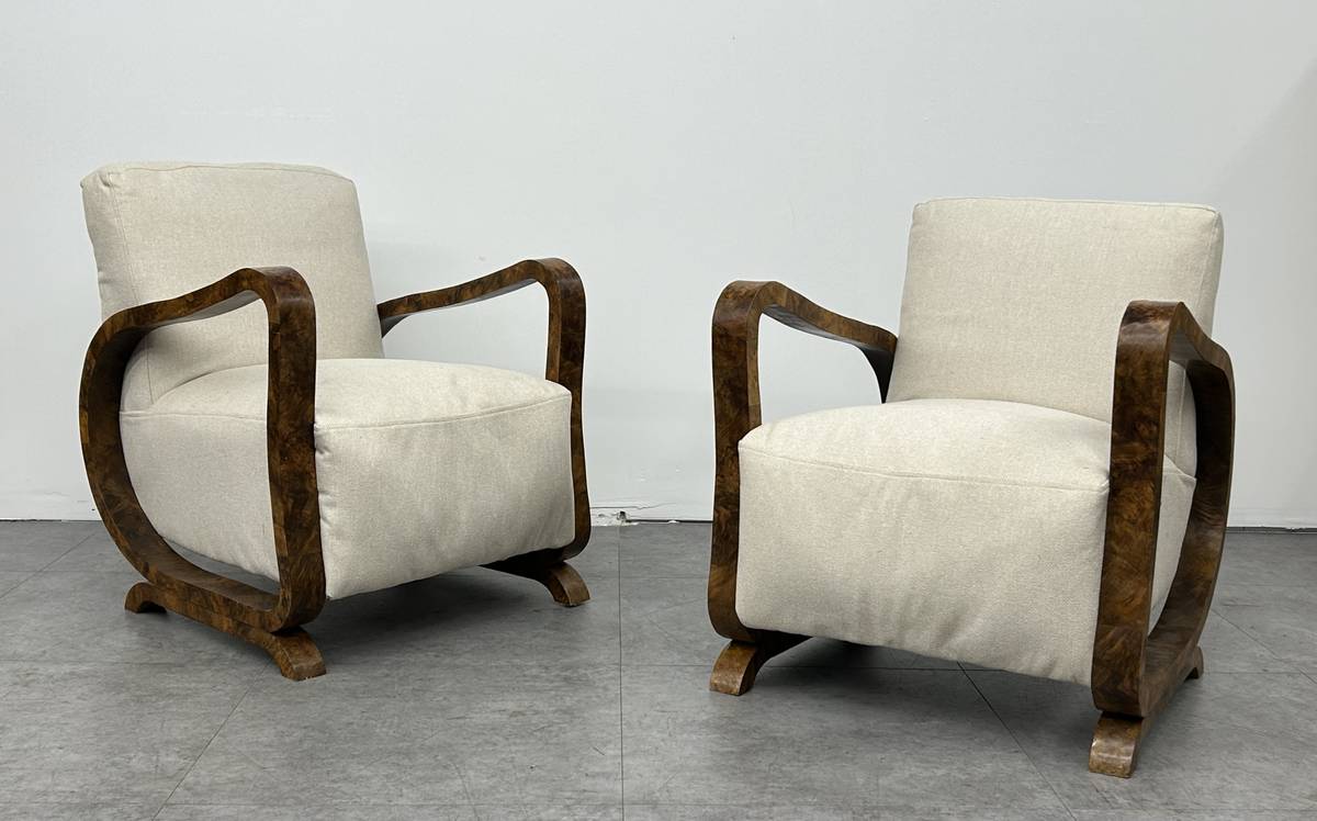 Art Deco Style Scandinavian Lounge Chair