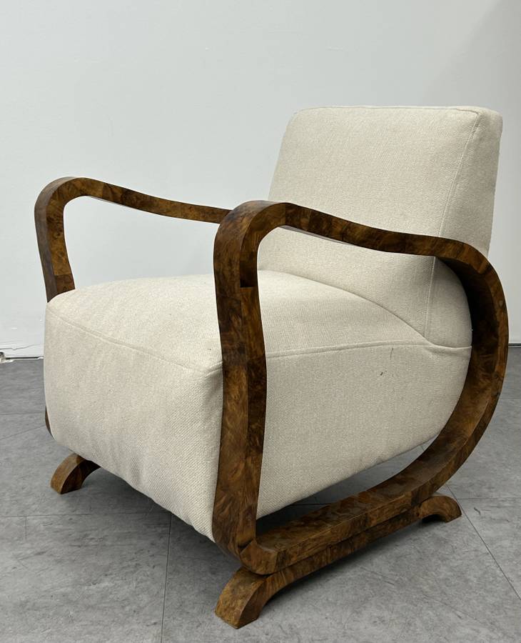 Art Deco Style Scandinavian Lounge Chair