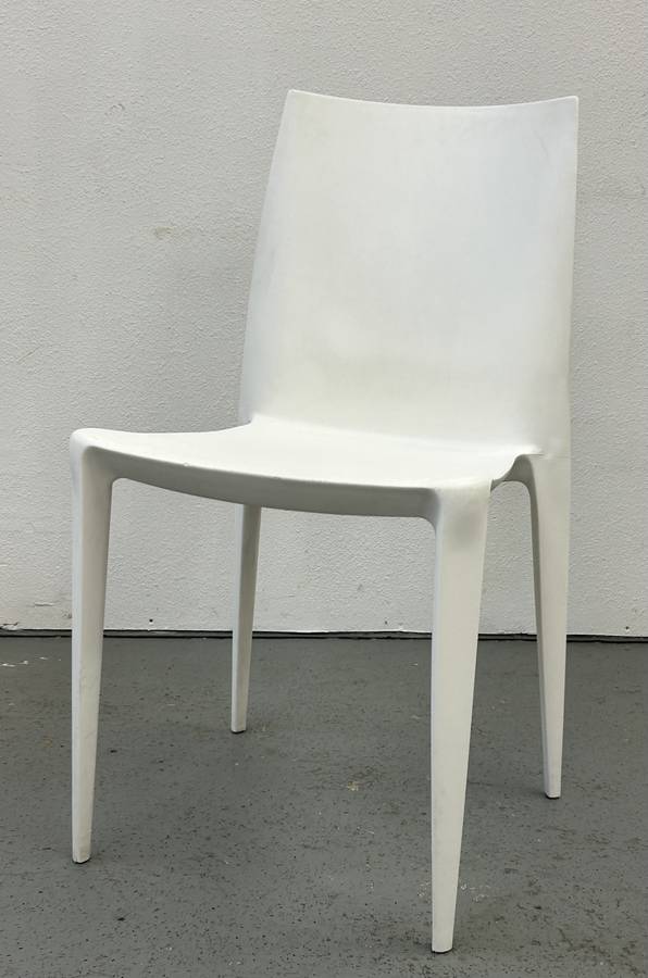 White Stacking Bellini Side Chair