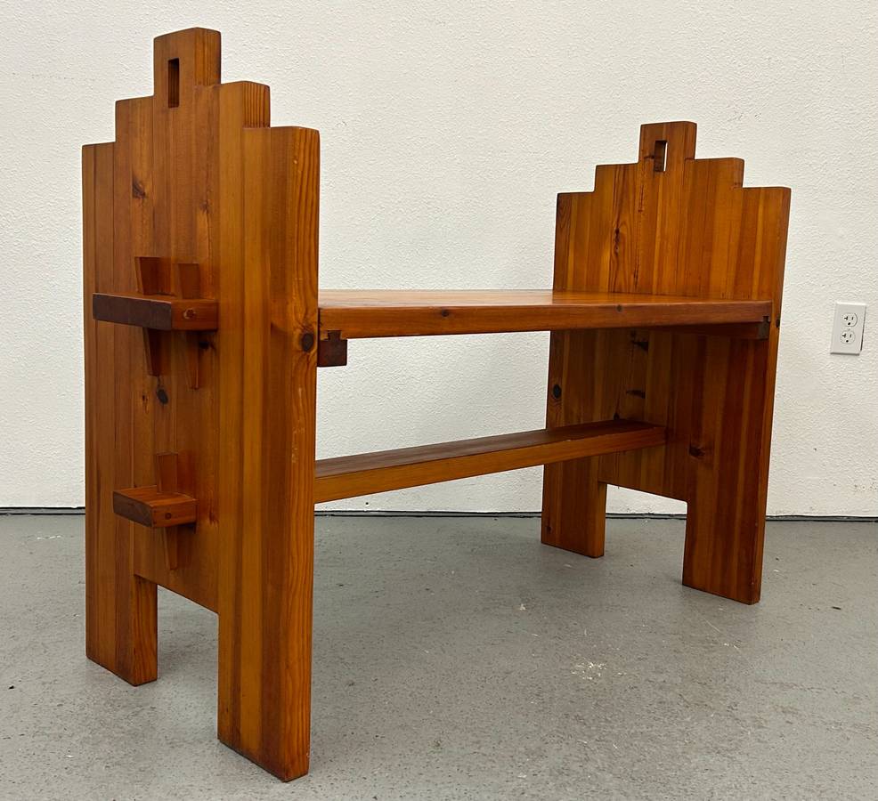 Vintage Swedish Pine Bench