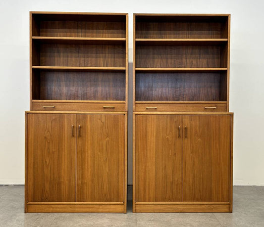 Scandinavian Cabinet with Bookshelf