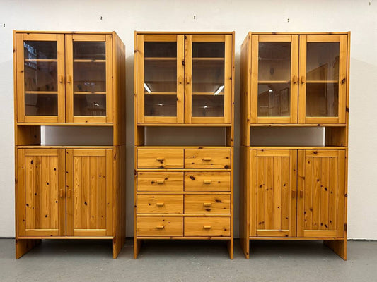 Swedish Pine China Cabinet