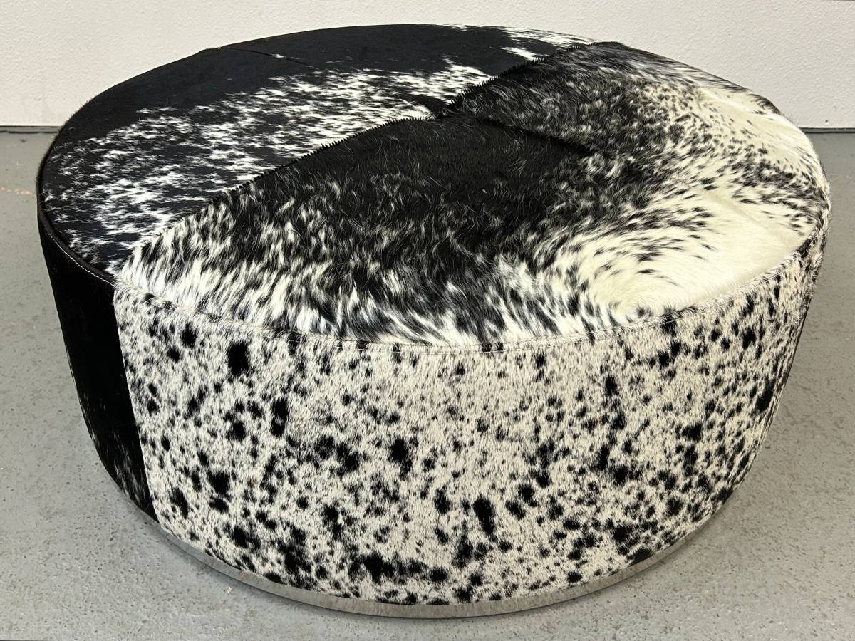 Cowhide Ottoman