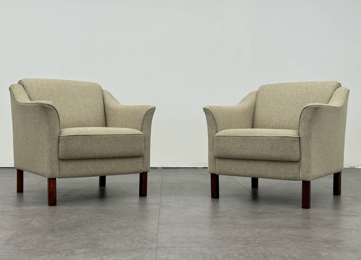 Vintage Danish Tweed Armchair