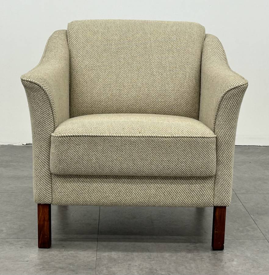 Vintage Danish Tweed Armchair