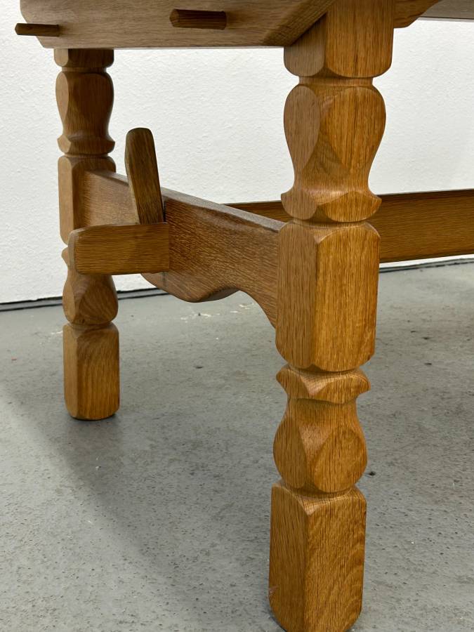 Danish Oak Coffee Table with Tile Top