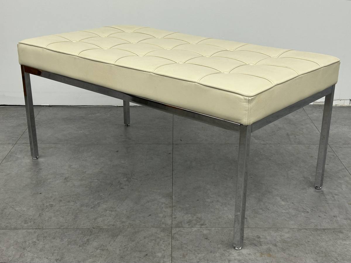 Florence Knoll Leather Bench
