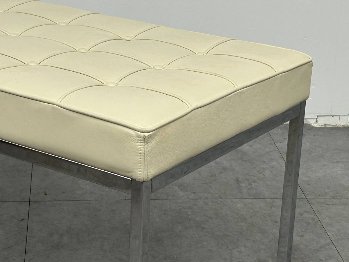 Florence Knoll Leather Bench